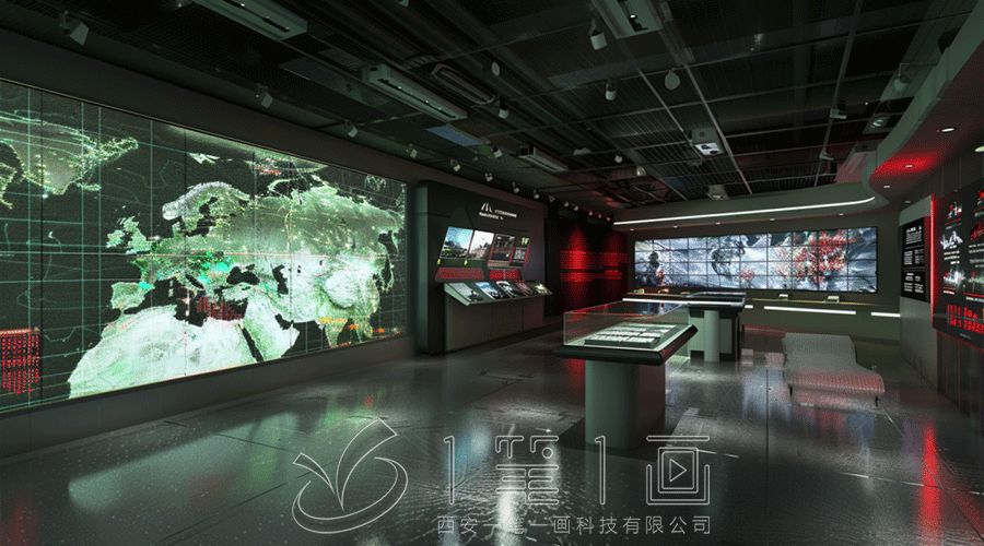 軍史館平面圖設計,多媒體互動展館,數字化智慧展廳