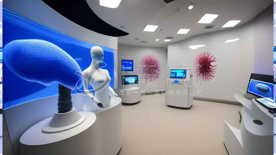 內科科普館多媒體策劃, 智能醫療科普展示, 創新內科科技互動體驗