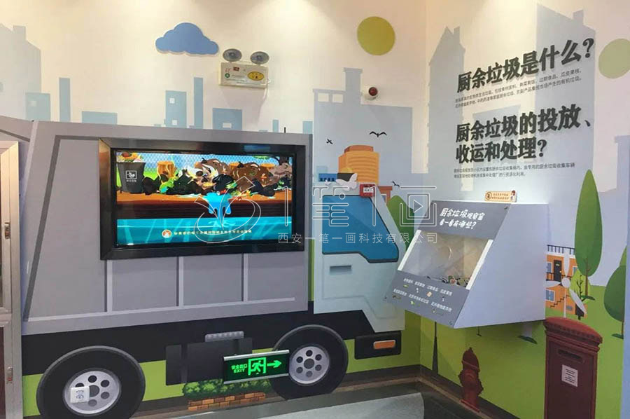 垃圾分類科普館設計, 多媒體互動展廳, 智能數字化展覽