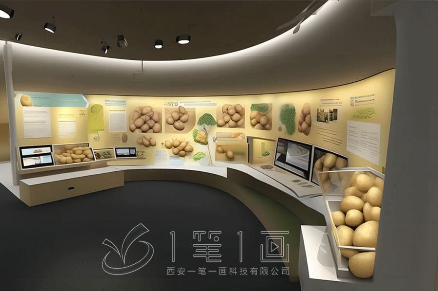 互動種植業展廳設備廠家, 創新農業展廳設計, 現代農業科技展覽館建設