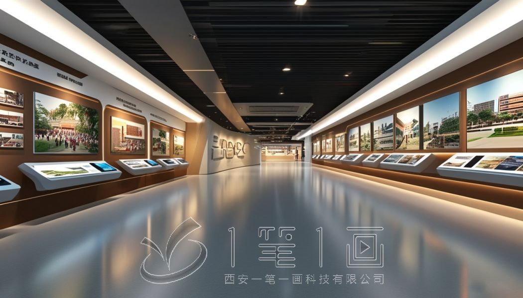 校史館布展，學校展廳
