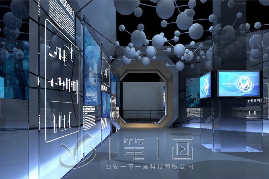 智能企業展館效果圖